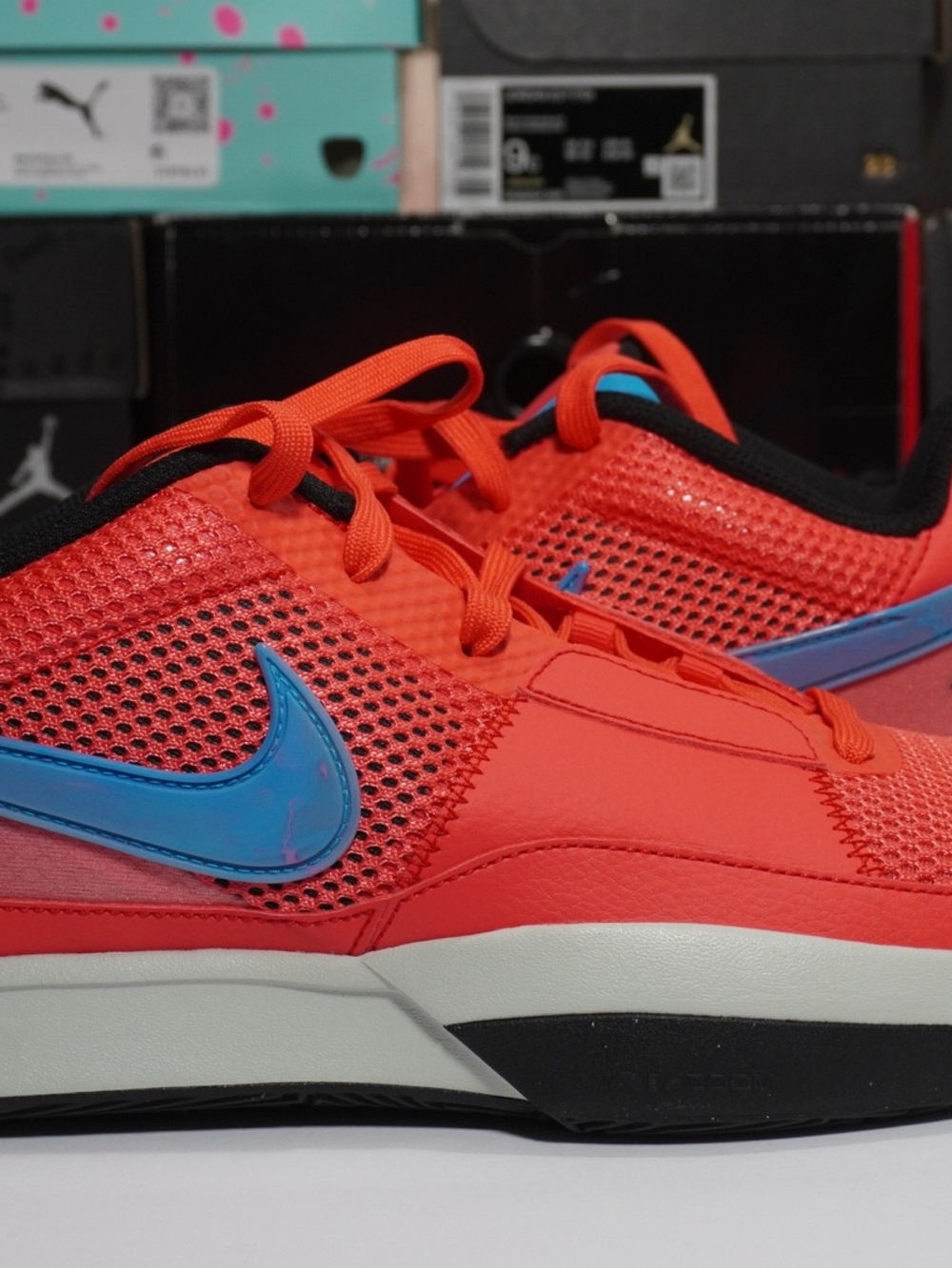 sz 10.5 nike ja 1 fuel / ember glow